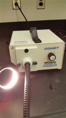 Comet Optical Fiber Lite Microscope Illuminator With Fiber Optic Ring