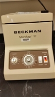 Beckman Microfuge 12 Bench Top Centrifuge