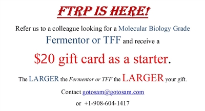 Fermentor TFF Referral Program - FTRP